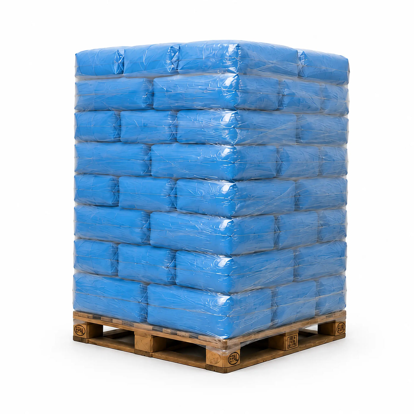 Eine ganze Palette mit Heulage-Kleinballen als Beispiel für die gewählte Lieferform.